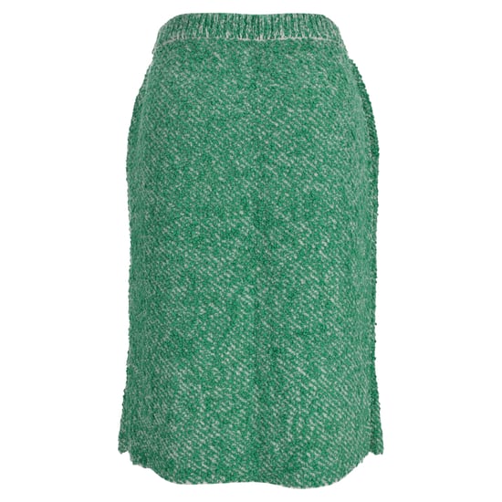 Stella McCartney Bouclé-Tweed-Midirock aus grüner Baumwolle - Image 3