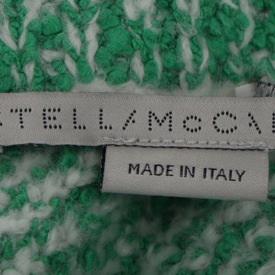 Stella McCartney Bouclé-Tweed-Midirock aus grüner Baumwolle - Image 4