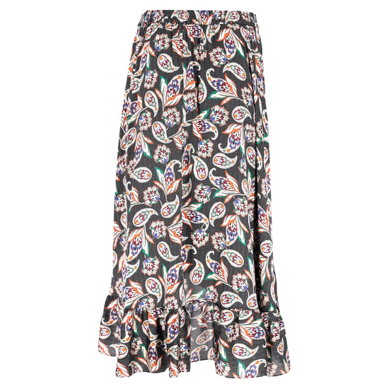 Maje Midirock mit Paisley-Print und Rüschen aus mehrfarbigem Polyester - Image 3