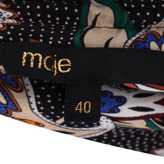 Maje Midirock mit Paisley-Print und Rüschen aus mehrfarbigem Polyester - Image 4