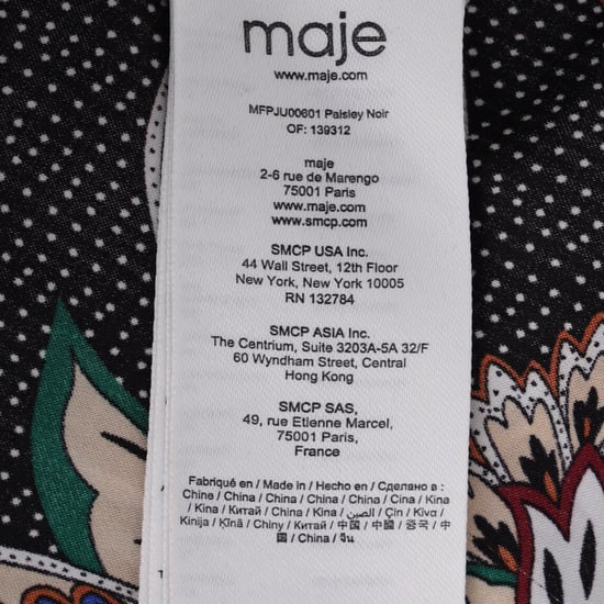Maje Midirock mit Paisley-Print und Rüschen aus mehrfarbigem Polyester - Image 5