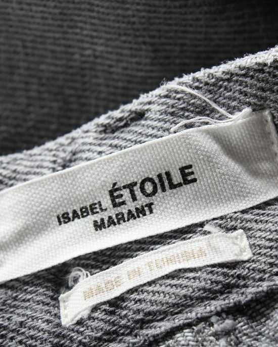 Isabel Marant Etoile Denim-Midirock aus grauer Baumwolle - Image 4