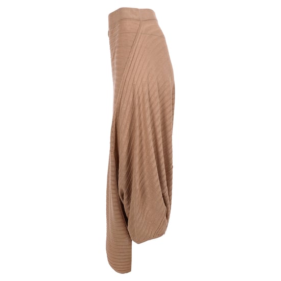 Jw Anderson – Gestrickter Midirock aus braunem Leinen - Image 2