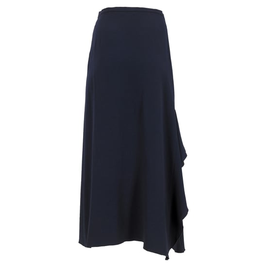 Max Mara Rüschen-Maxirock aus marineblauer Wolle - Image 3