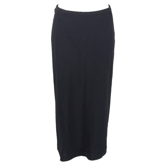 Max Mara Pre-owned Midi-Rock mit Rückenschlitz, gerade geschnitten aus Wolle - Schwarz - Image 1