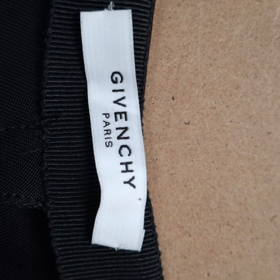 Givenchy Asymmetric Draped Knee Skirt in Black Polyester - Image 3