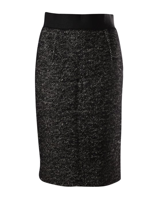 Giambattista Valli Tweed-Bleistiftrock aus grauem Leinen - Image 1