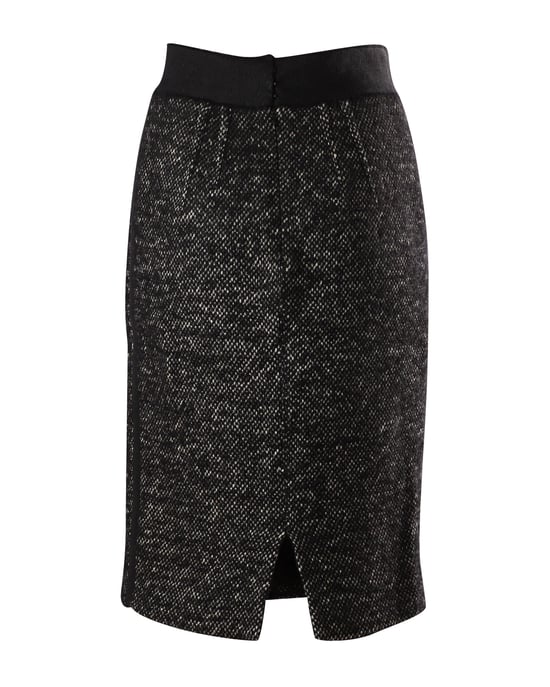 Giambattista Valli Tweed-Bleistiftrock aus grauem Leinen - Image 2
