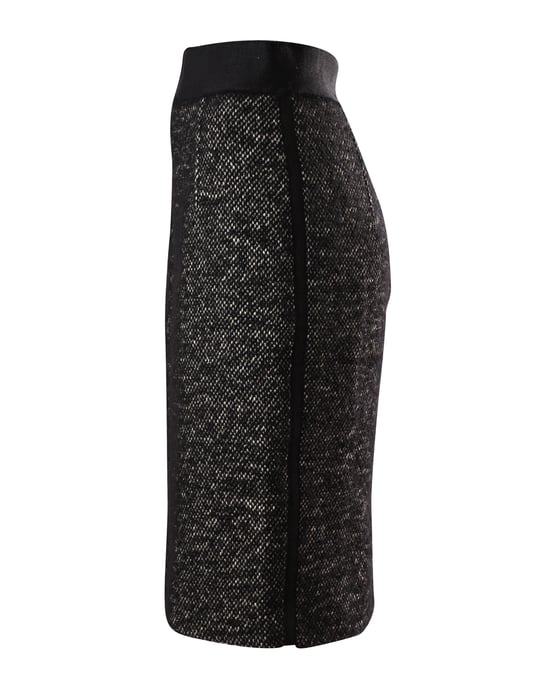 Giambattista Valli Tweed-Bleistiftrock aus grauem Leinen - Image 3