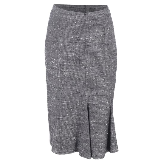 Max Mara Tweed Midi-Bleistiftrock aus grauer Wolle - Image 3
