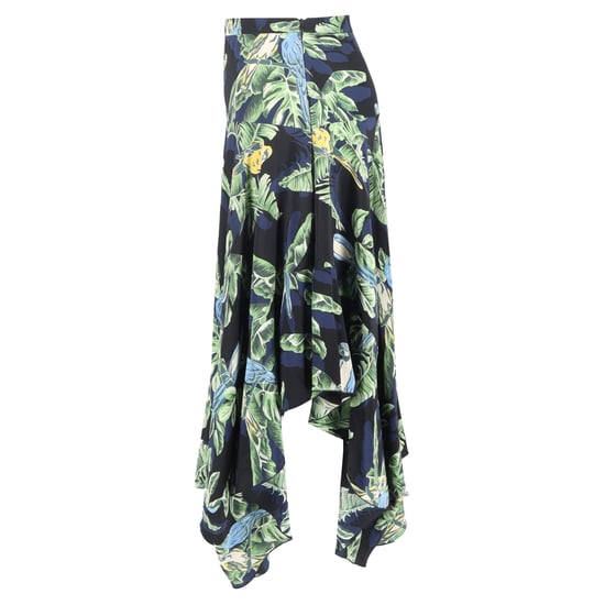 Stella McCartney Midirock mit asymmetrischem Saum und Paradiesvogel-Print aus mehrfarbiger Seide - Image 2