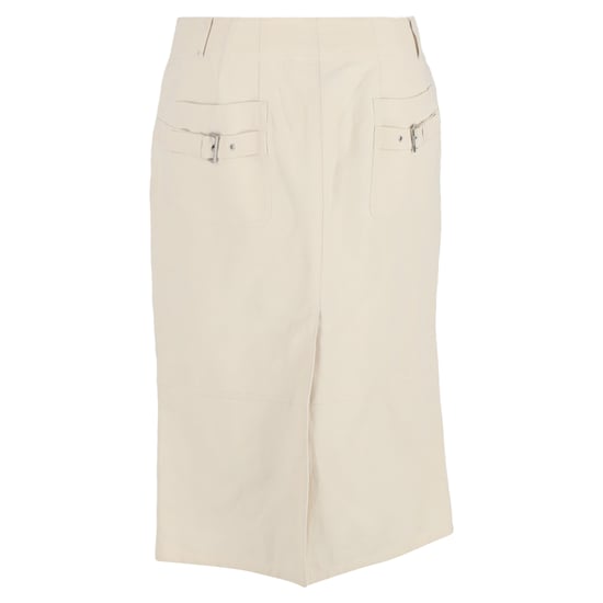 Max Mara Midirock aus cremefarbenem Leinen - Image 3