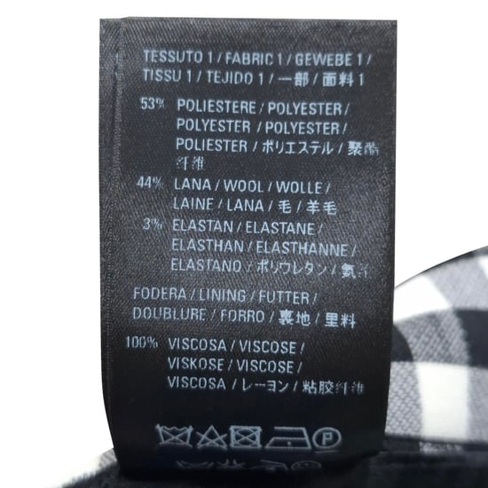 Balenciaga Vichy-Midirock aus schwarzem Polyester - Image 4