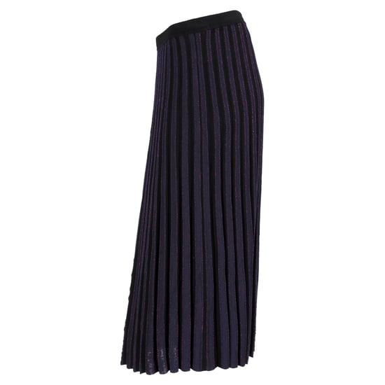 Diane von Furstenberg Klara Plissee-Midirock aus Stretch-Strick in Marineblauer Viskose - Image 2
