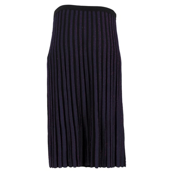 Diane von Furstenberg Klara Plissee-Midirock aus Stretch-Strick in Marineblauer Viskose - Image 3
