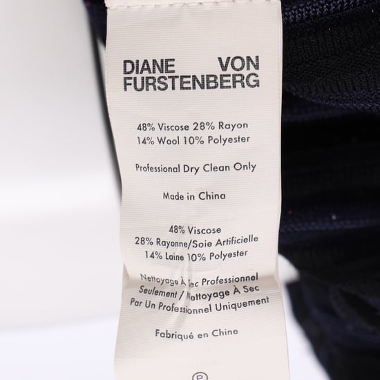 Diane von Furstenberg Klara Plissee-Midirock aus Stretch-Strick in Marineblauer Viskose - Image 5