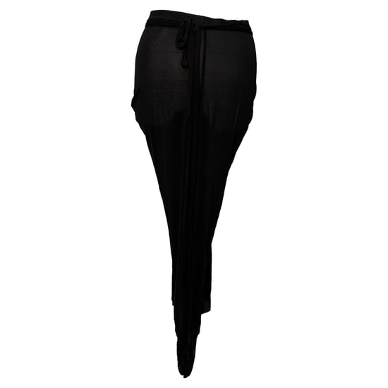 Rick Owens drapierter Midirock aus schwarzem Cupro - Image 3