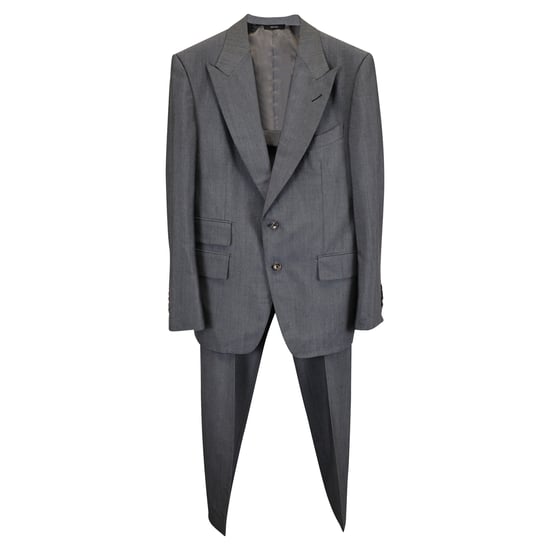 Tom Ford Shelton Anzughose aus grauer Wolle - Image 4