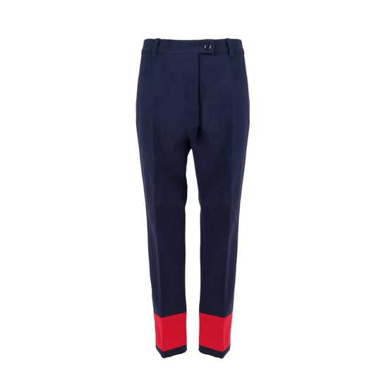 Moschino Pre-owned Zweifarbige Wollhose - Blau/Marineblau - Image 1