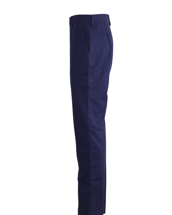 Balenciaga Hose mit geradem Schnitt aus marineblauer Baumwolle - Image 2