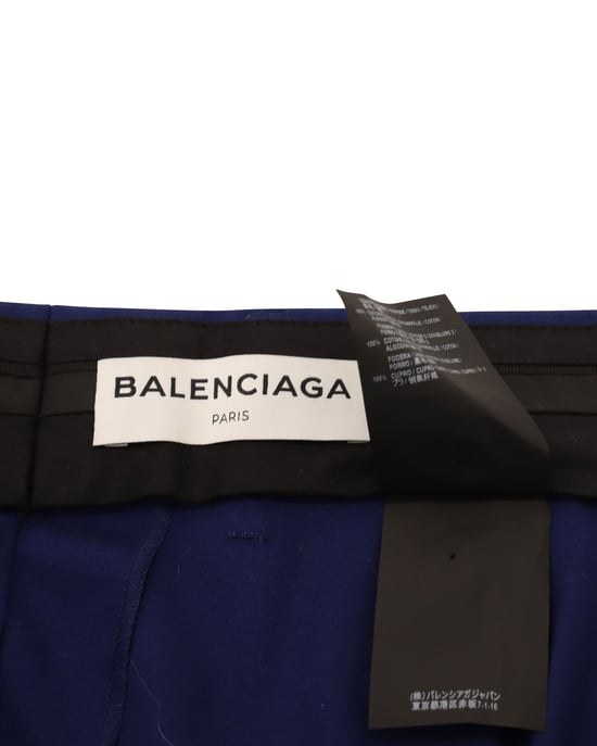 Balenciaga Hose mit geradem Schnitt aus marineblauer Baumwolle - Image 6