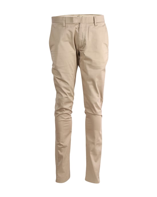 Acne Studios Regular Fit Hose aus beiger Baumwolle - Image 1