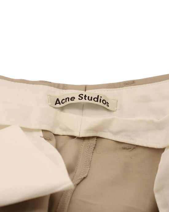 Acne Studios Regular Fit Hose aus beiger Baumwolle - Image 4