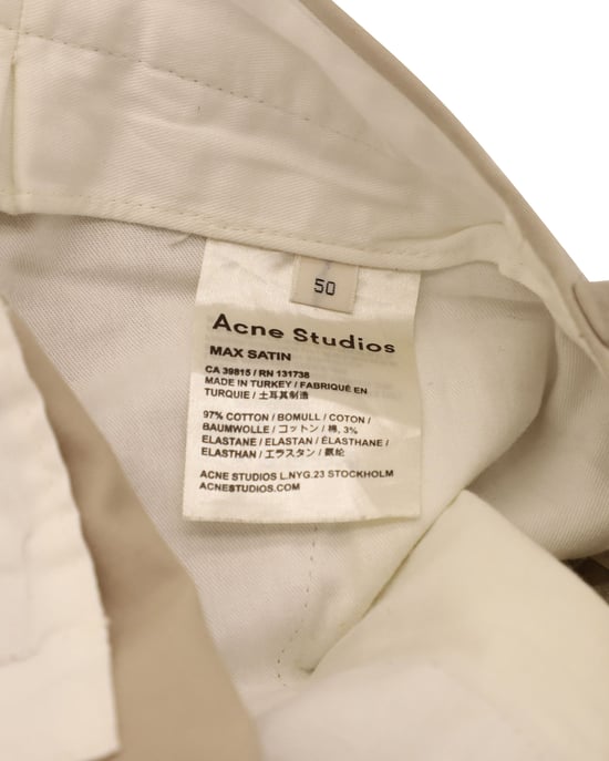 Acne Studios Regular Fit Hose aus beiger Baumwolle - Image 5