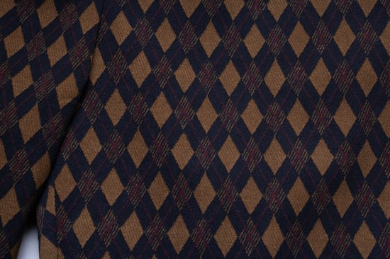 Prada, Hose mit Diamantmuster in Blau und Braun - Image 6