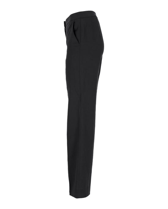 Max Mara Weite Hose aus schwarzem Leinen - Image 2