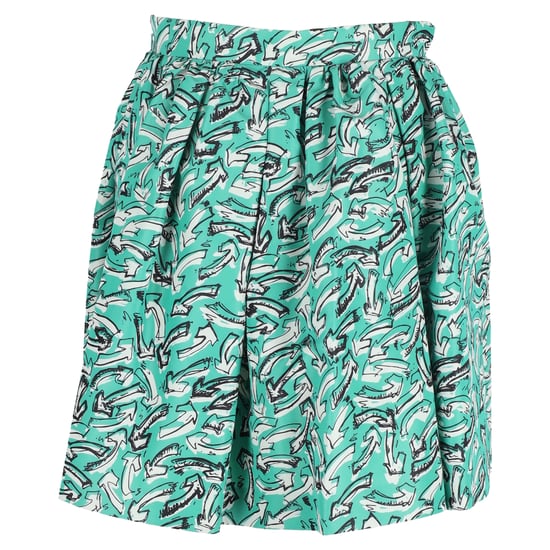 Miu Miu Mini-Kreisrock mit Pfeilmuster aus mehrfarbigem Nylon - Image 3
