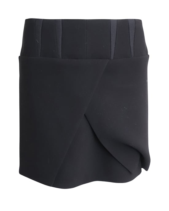 Balenciaga Minirock aus schwarzem Acetat - Image 1