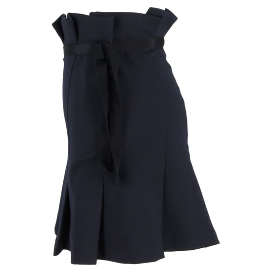 Sandro Paris Falten-Minirock mit Schleife in Marineblau, Polyester - Image 2