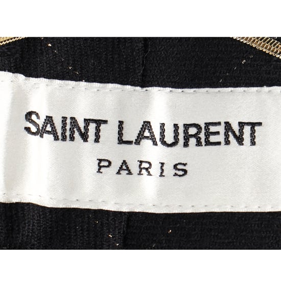 Schwarze Nadelstreifenhose von Saint Laurent aus Wolle - Image 4