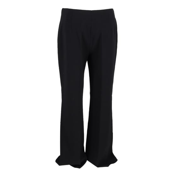 Michael Kors High-Rise Schlaghose aus schwarzem Polyester - Image 3