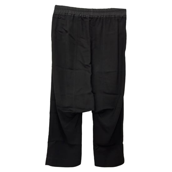 Rick Owens Kordelzughose aus schwarzer Schurwolle - Image 2