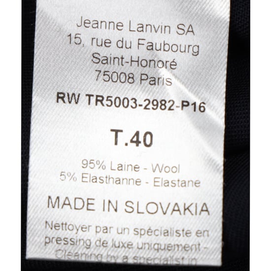 Lanvin Hose mit geradem Bein aus marineblauer Wolle - Image 5