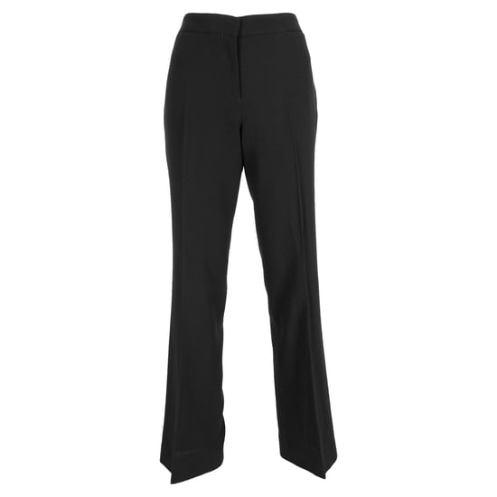Alexander McQueen High-Rise Schlaghose aus schwarzer Wolle - Image 1
