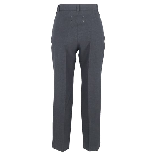 Maison Margiela Slim-Fit Cropped Hose aus grauem Polyester - Image 3