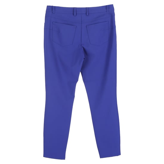 Escada Hose mit geradem Bein aus blauer Seide - Image 2