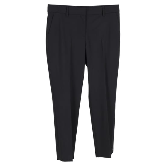 Theory Pre-owned Straight-Leg Hose aus Leinen - Schwarz - Image 1