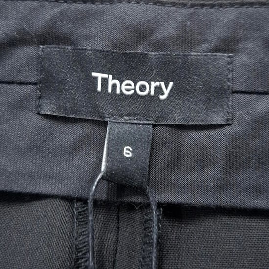 Theory Pre-owned Straight-Leg Hose aus Leinen - Schwarz - Image 3