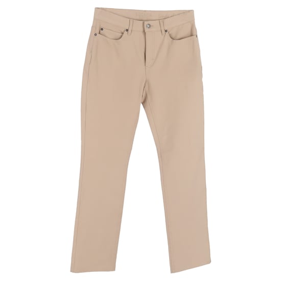 Escada Straight-Leg Jeans aus beigem Baumwoll-Denim - Image 1