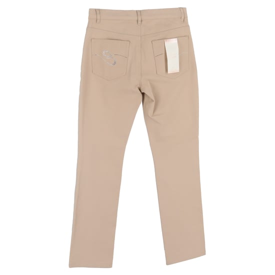 Escada Straight-Leg Jeans aus beigem Baumwoll-Denim - Image 2