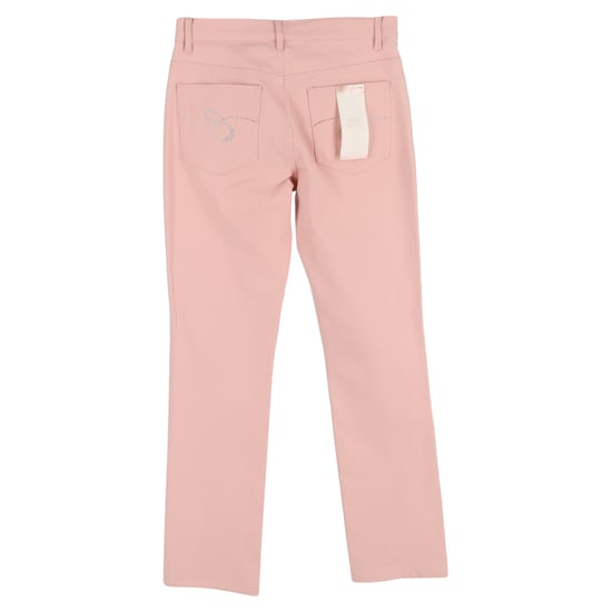 Escada Straight-Leg Jeans aus rosa Baumwoll-Denim - Image 2