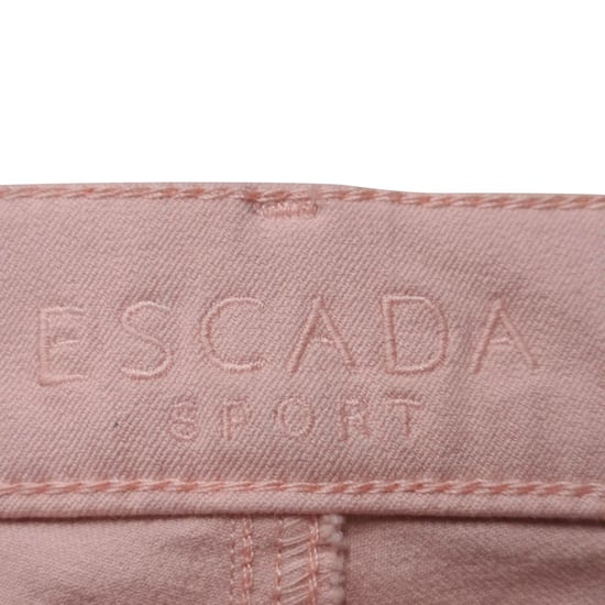Escada Straight-Leg Jeans aus rosa Baumwoll-Denim - Image 4