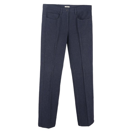 Miu Miu Cropped Hose aus marineblauer Wolle - Image 1
