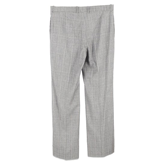 Balenciaga karierte, weite Wollhose in Grau - Image 2
