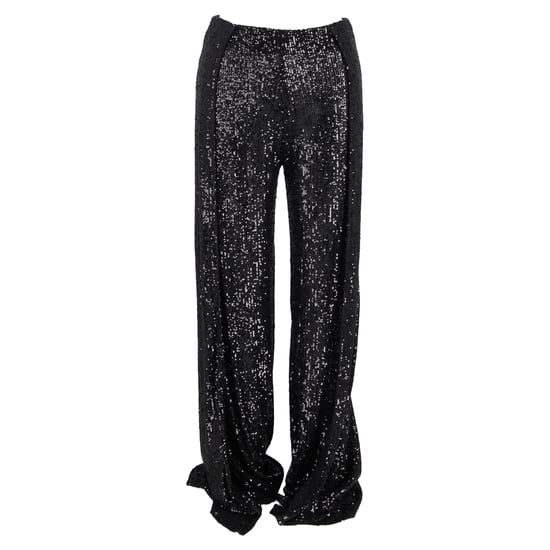 Tom Ford Pailletten-Hose mit weitem Bein aus schwarzem Polyester - Image 1