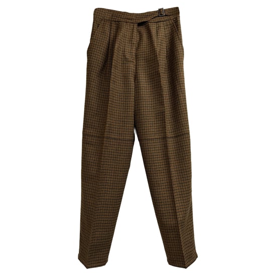 Etro karierte Hose aus brauner Wolle - Image 1